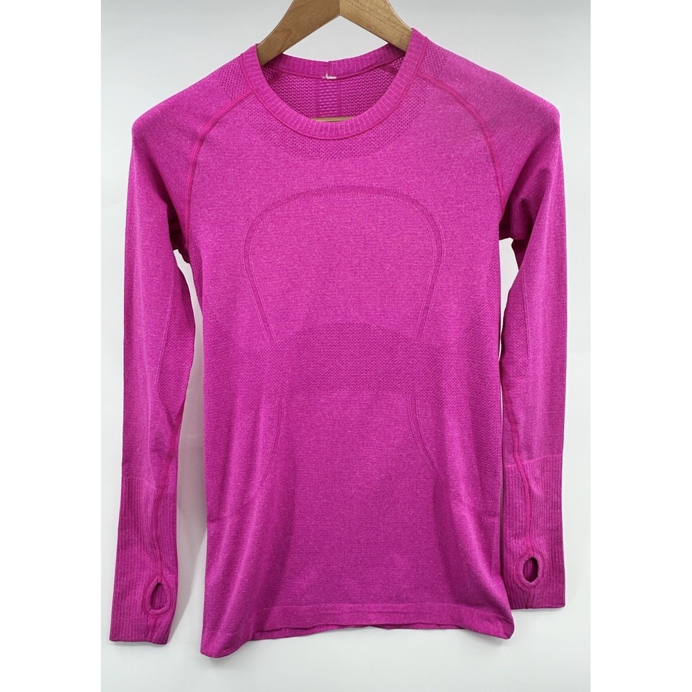 Lululemon Swiftly Tech Long Sleeve Women's Size 8 Pink Race Length